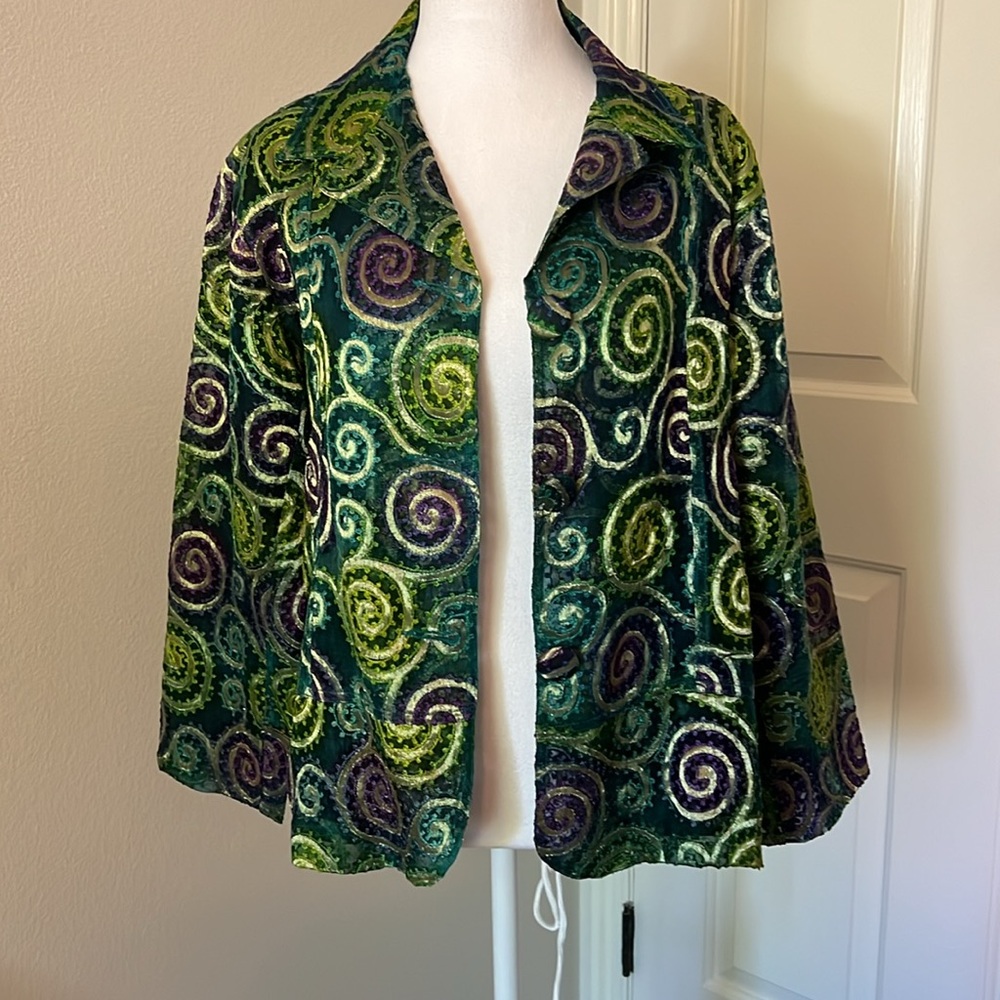 Chicos. Lightweight Jacket With Button Front. Siz… - image 2